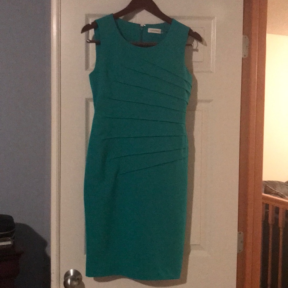 Green Calvin Klein dress